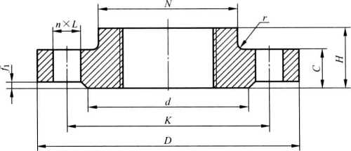 突面（RF)帶頸螺紋鋼制管法蘭 (適用于 PN 6、PN 10、PN 16、PN 25、PN 40、PN 63 和 PN 100)